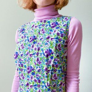 Vintage 90s CDC Floral Sheath Dress